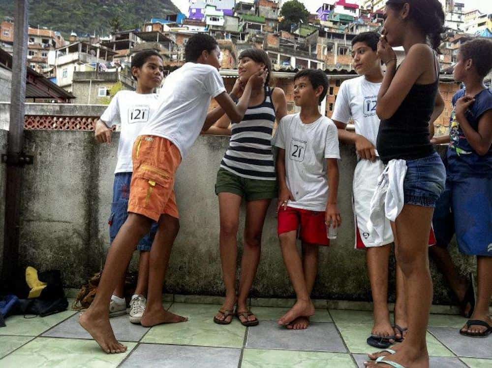 An English class in Rocinha favela.