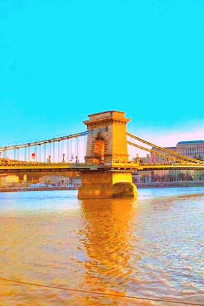 Chain Bridge in Budapest.