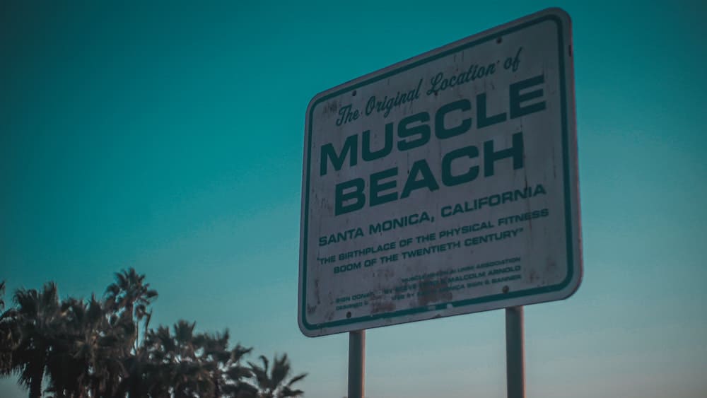 Muscle Beach in Santa Monica.